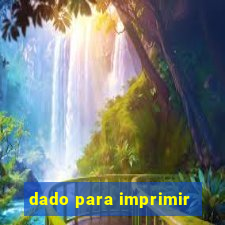 dado para imprimir