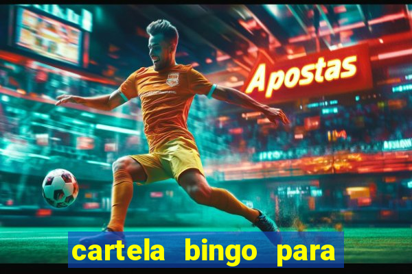 cartela bingo para cha de cozinha imprimir gratis