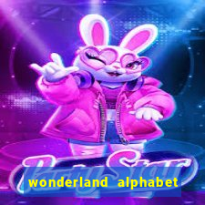 wonderland alphabet comic studio