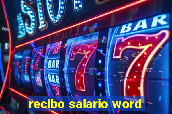 recibo salario word