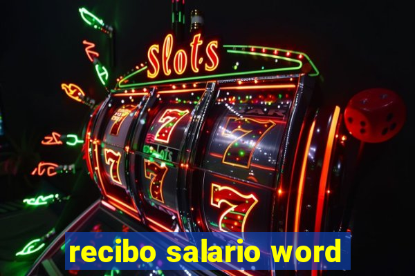 recibo salario word