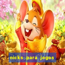 nicks para jogos de tiro