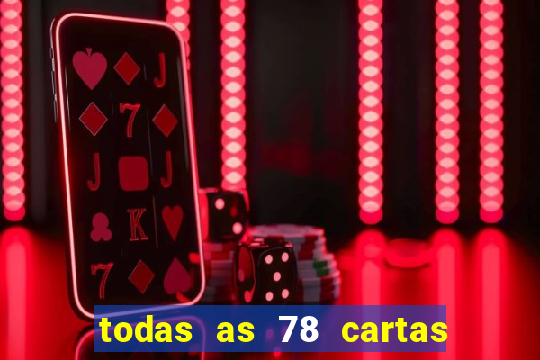 todas as 78 cartas do tarot