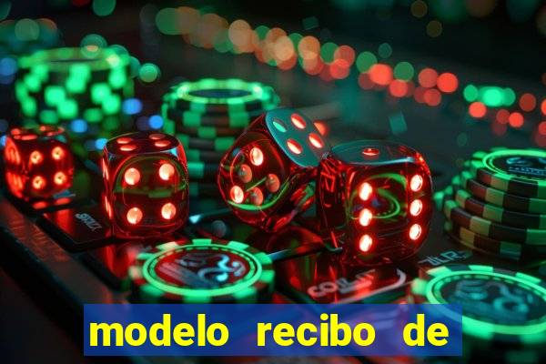 modelo recibo de pagamento autonomo