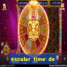 escalar time de futebol online