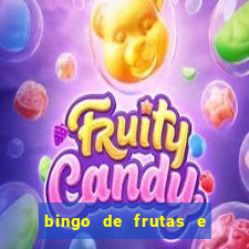 bingo de frutas e legumes para imprimir