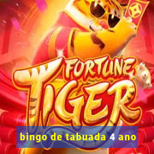 bingo de tabuada 4 ano