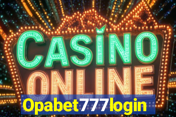 Opabet777login