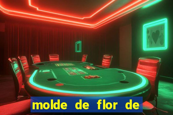 molde de flor de eva grande para imprimir