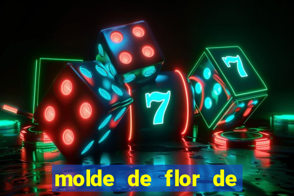 molde de flor de eva grande para imprimir