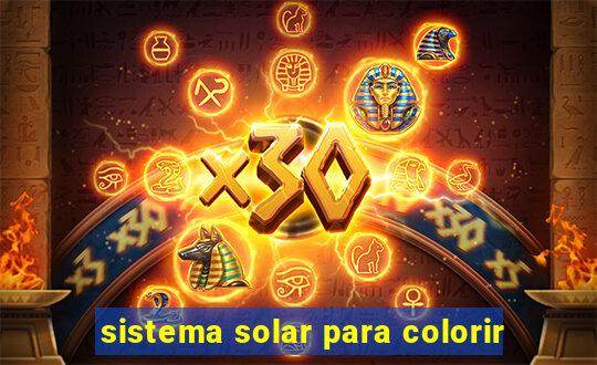 sistema solar para colorir