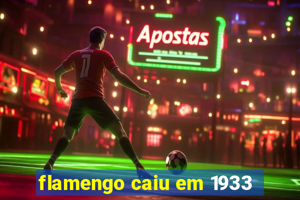 flamengo caiu em 1933