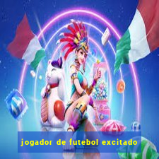 jogador de futebol excitado