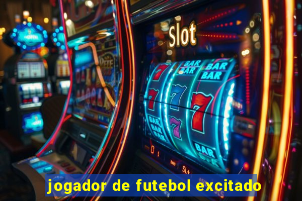 jogador de futebol excitado