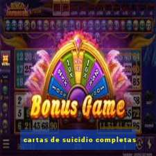 cartas de suicidio completas