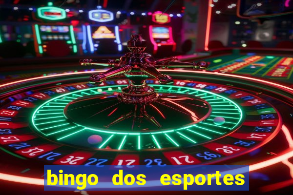 bingo dos esportes para imprimir