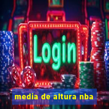 media de altura nba