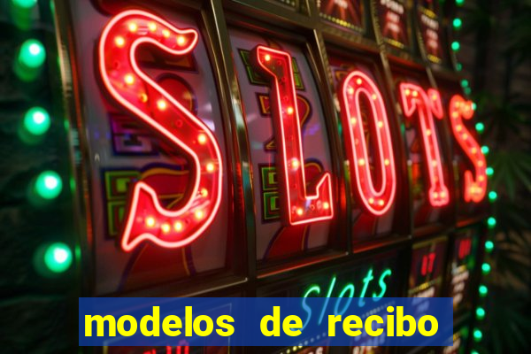 modelos de recibo de pagamento word