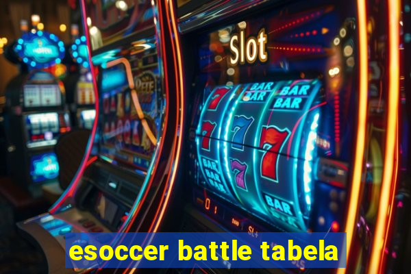 esoccer battle tabela