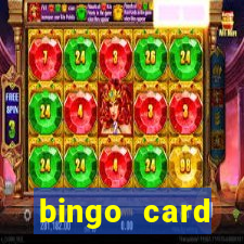 bingo card generator with pictures