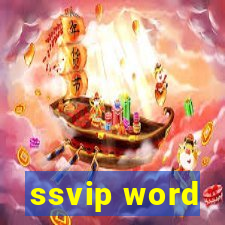 ssvip word