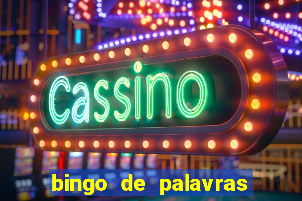 bingo de palavras 3 ano