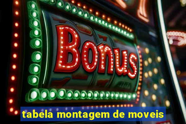 tabela montagem de moveis