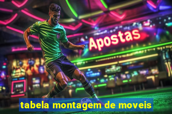 tabela montagem de moveis