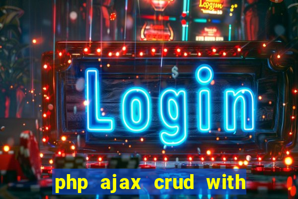 php ajax crud with datatables and bootstrap modals