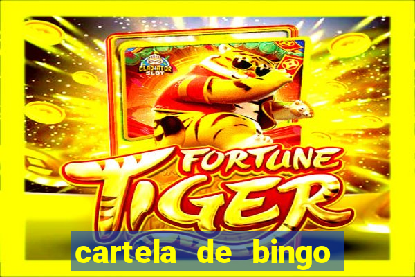 cartela de bingo cha de panela