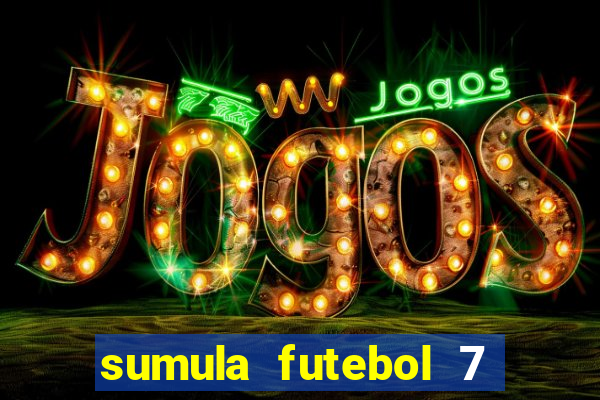 sumula futebol 7 society excel