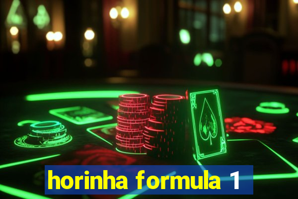 horinha formula 1