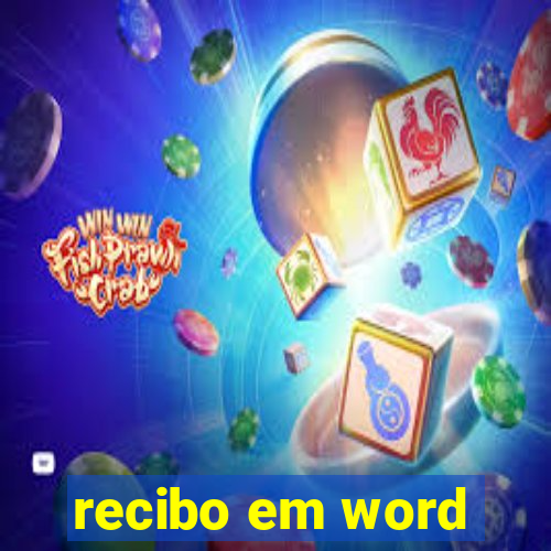 recibo em word