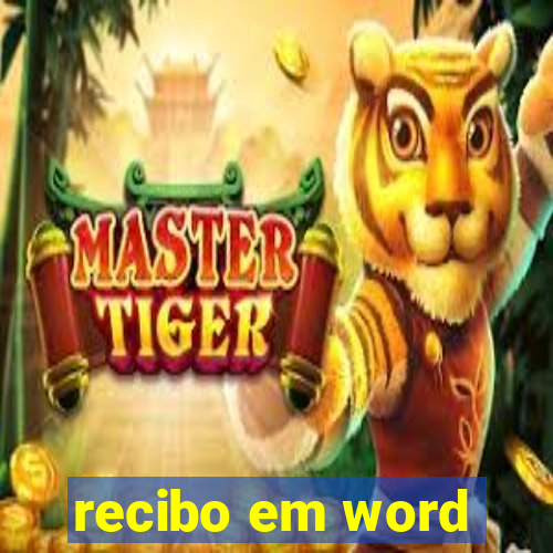 recibo em word