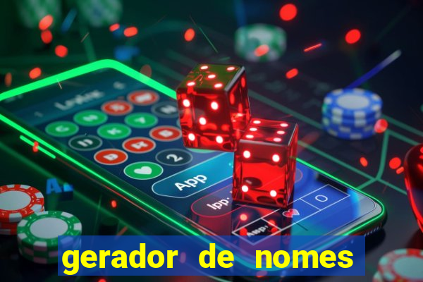 gerador de nomes para jogos