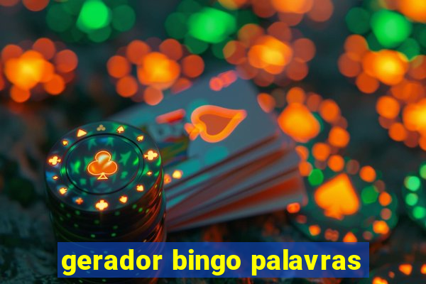 gerador bingo palavras