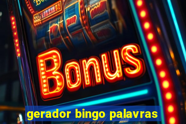 gerador bingo palavras