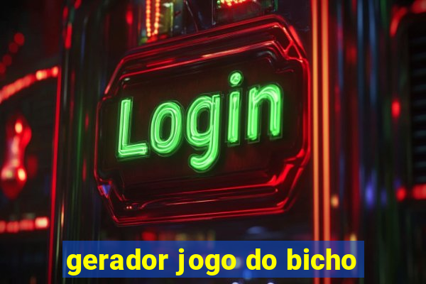 gerador jogo do bicho