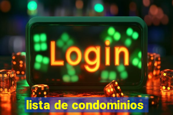 lista de condominios