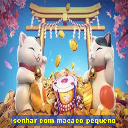 sonhar com macaco pequeno