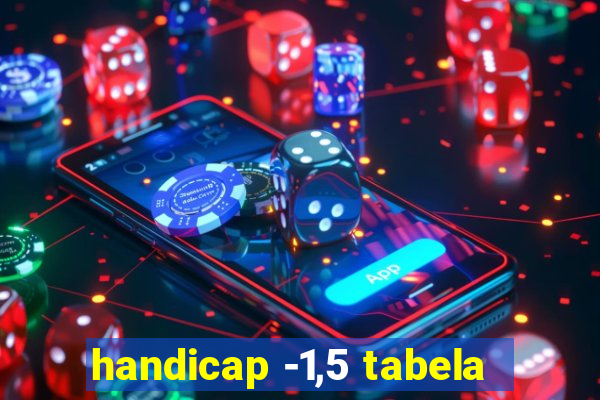 handicap -1,5 tabela