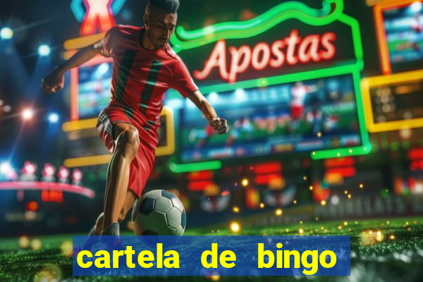 cartela de bingo cha de bebe