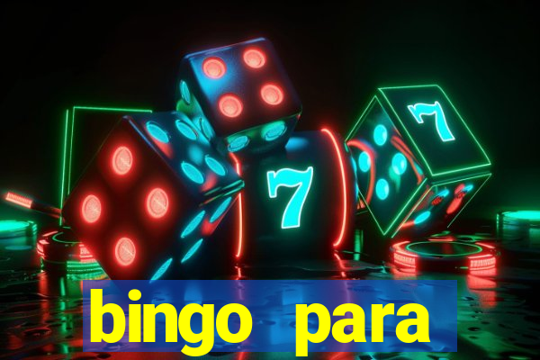 bingo para despedida de solteira para imprimir