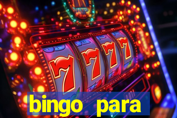 bingo para despedida de solteira para imprimir