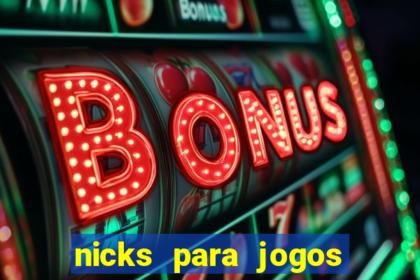 nicks para jogos de tiro