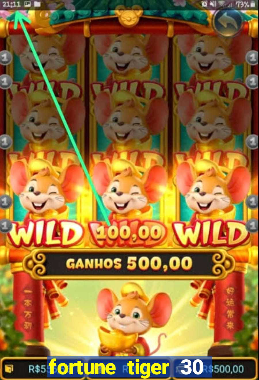 fortune tiger 30 reais grátis