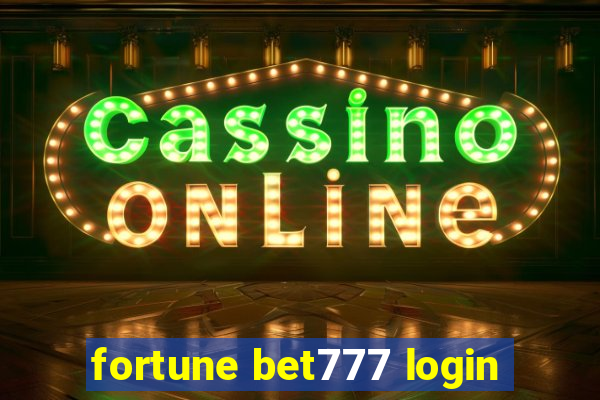 fortune bet777 login