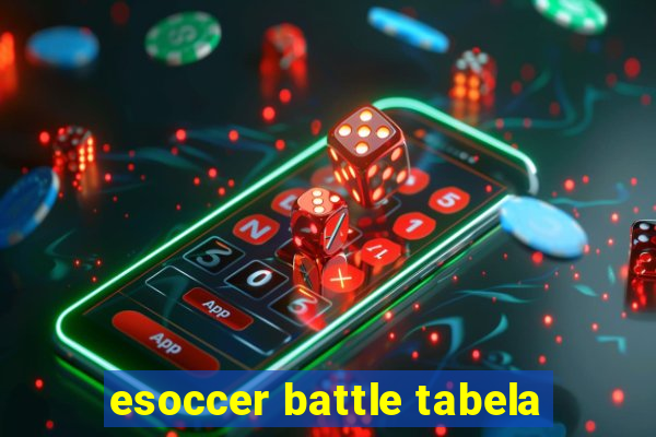 esoccer battle tabela