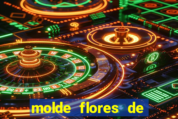 molde flores de papel para imprimir