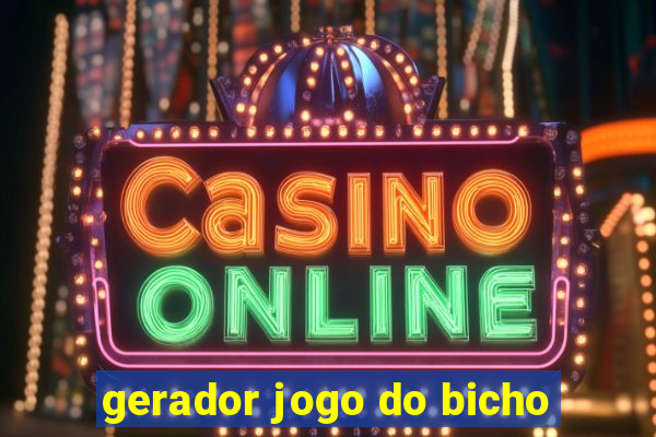 gerador jogo do bicho